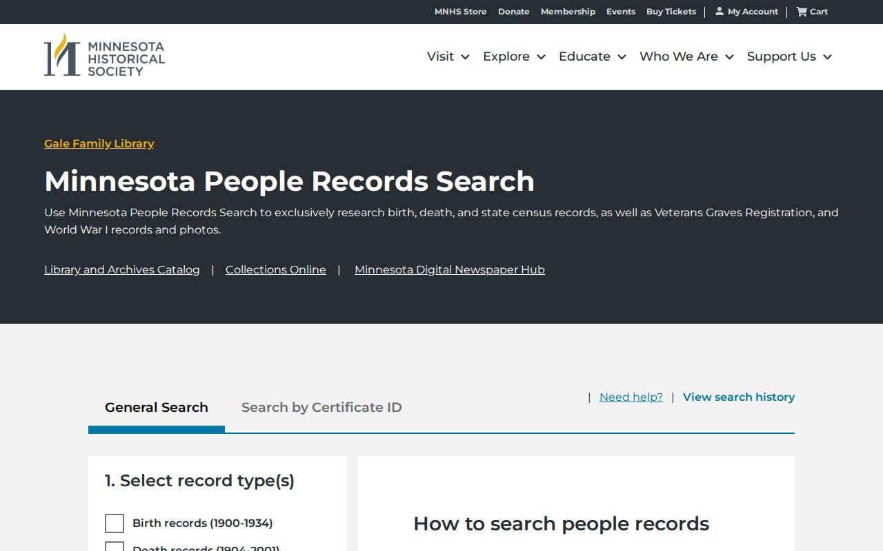 Forest Lake city directory research using Minnesota Historical Society People Records Search