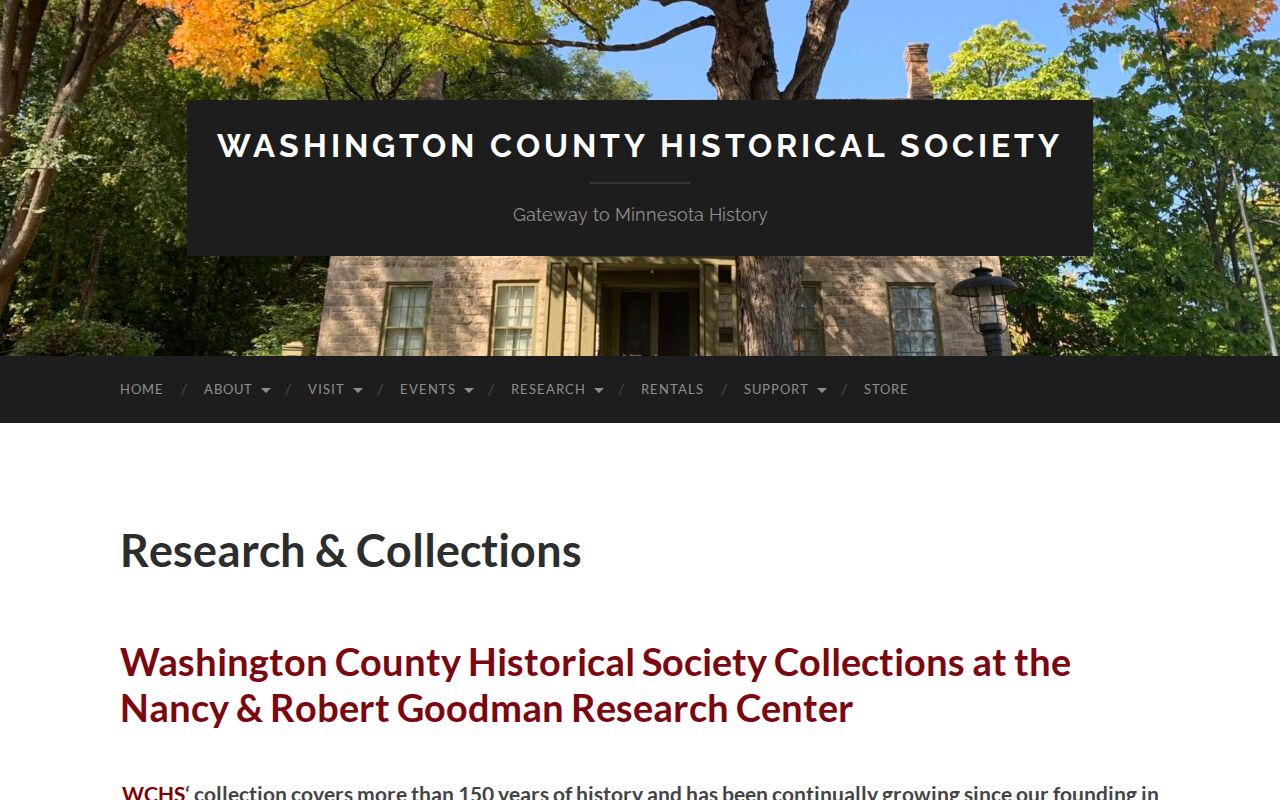 Forest Lake city directory research at Washington County Historical Society collections